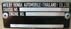 เลขตัวถัง